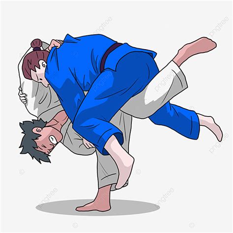 Jiu Jitsu Png Picture Traditional Jiu Jitsu Cartoon Character Cartoon