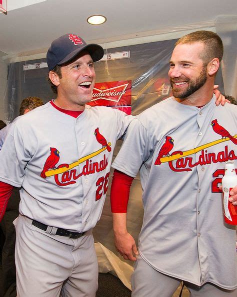 Former Teammates Now Manager And Player Stl Cardinals Baseball Stl