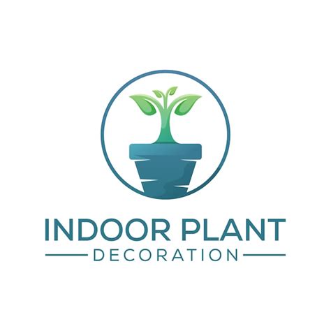 Premium Vector Indoor Plant Decoration Logo Design Grow Tree Logo