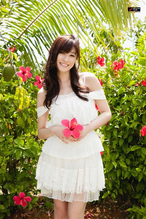 Mikie Hara Asian Women Model Pink Flowers Hibiscus Wallpapers Hd