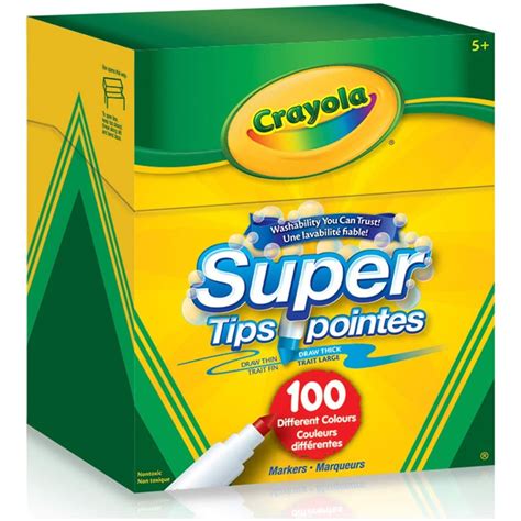 crayola super tips marcadores lavables 100 count ubuy costa rica