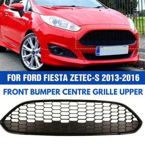 For Ford Fiesta Mk75 Zetec S 2013 2016 Front Bumper Honeycomb Grille