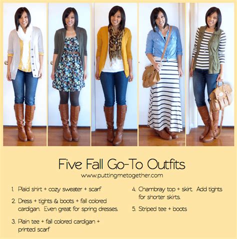 My Five Fall Go To Outfits Putting Me Together
