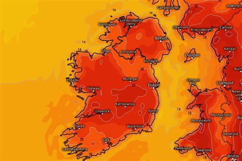 Irish Weather Forecast Met Eireann Say Temperatures Up To 24c Each Day In Ireland Next Week