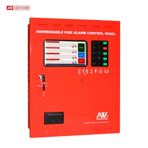 China Asenware Smart Addressable Fire Alarm System Control Panel With