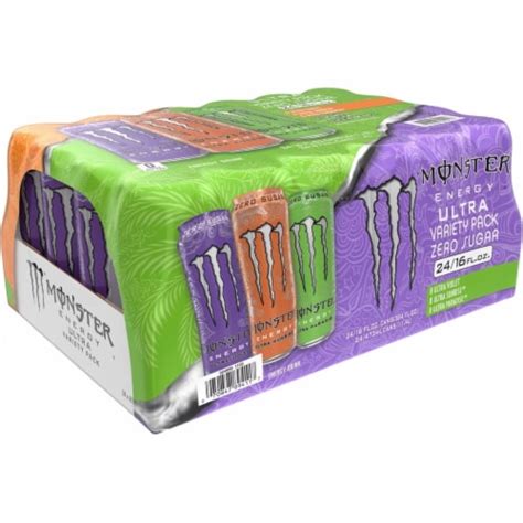 Monster Energy Ultra Variety Pack Sunrise Violet Paradise 16 Fl Oz