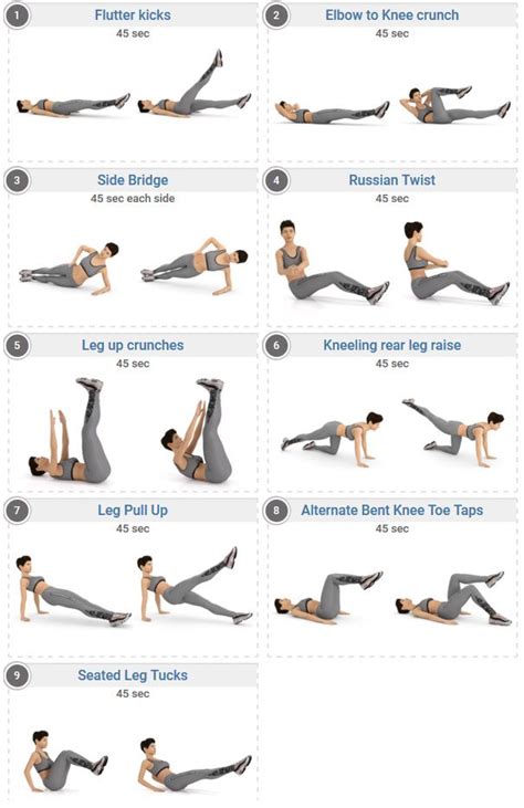 Exercises Home Abs Workout Abs And Obliques Workout Oblique