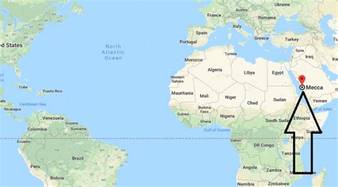 Makka Madina In World Map