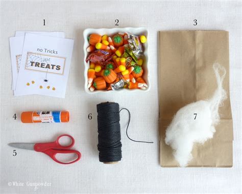 Halloween Treat Bags And Printables White Gunpowder