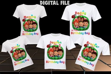 Cocomelon Birthday Shirt Cocomelon Personalized Birthday Etsy