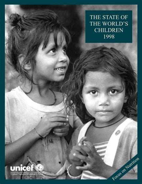 The State Of The Worlds Children 1998 Unicef