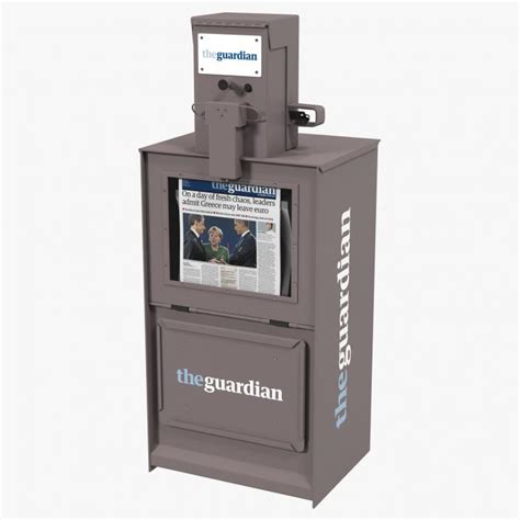 3D Classic Newspaper Box Gray | 3D Molier International