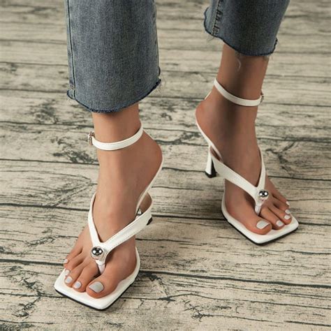 Women S Fashion Flip Flop High Heel Sandals Ootdmw In