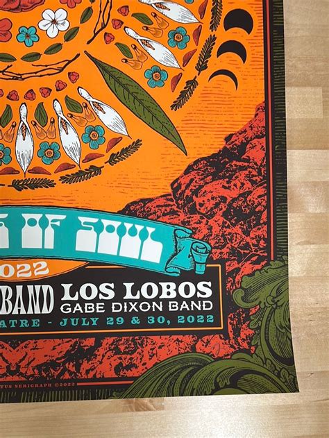 Tedeschi Trucks Band 2022 Status Serigraph Poster Red Rocks Morrison Co In 2022 Serigraph