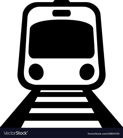 Subway Train Light Rail Car Icon Royalty Free Vector Image