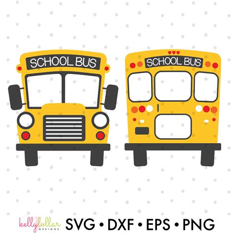 School Bus SVG File | Kelly Lollar Designs