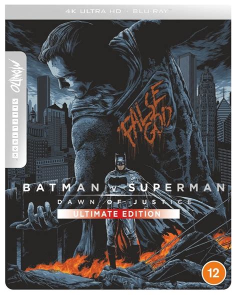 Batman V Superman Dawn Of Justice Ultimate Edition Hmv Exclusive Mondo Steelbook 4k Ultra