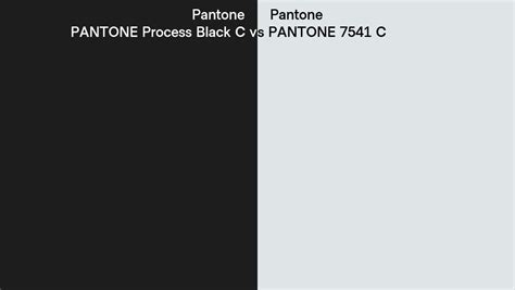 Pantone Process Black C Vs Pantone 7541 C Side By Side Comparison