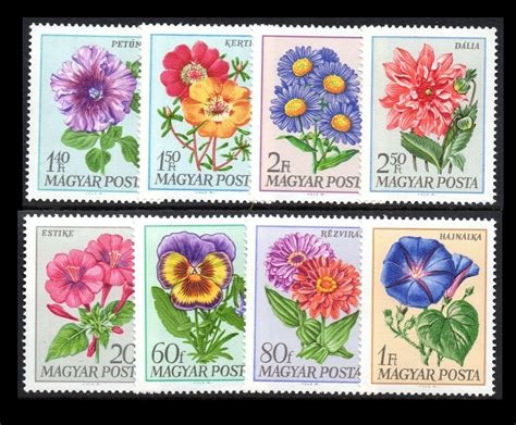 Huge Collection 4 Sets Of Flower Postage Stamps Etsy