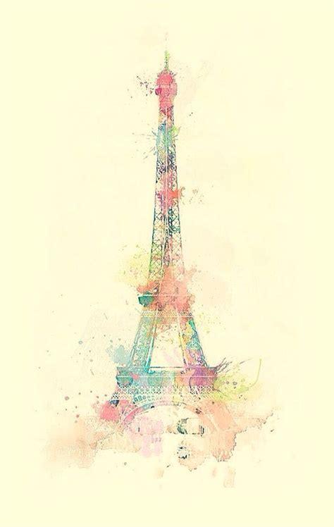Colorful Eiffel Tower Wallpaper Artwork Eiffel Tower