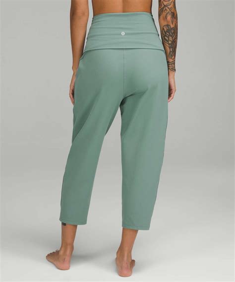 Lululemon Align Ribbed Waist Cropped Jogger Tidewater Teal Lulu