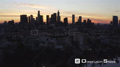 Overflightstock Sunrise Over Downtown Dtla Los Angeles From