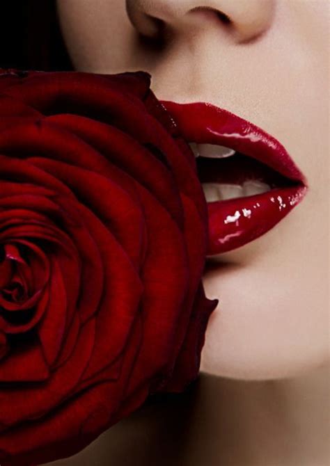 Red Roses And Lipstick Simply Red Beautiful Lips Lovely Beautiful