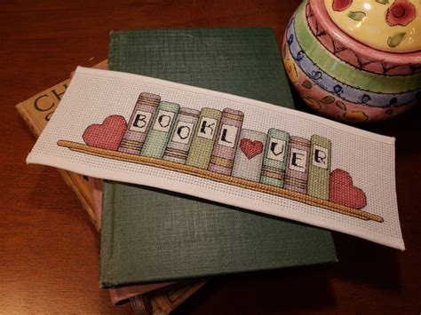 Book Lover Cross Stitch Bookmark Cross Stitch Bookmark Pattern Diy