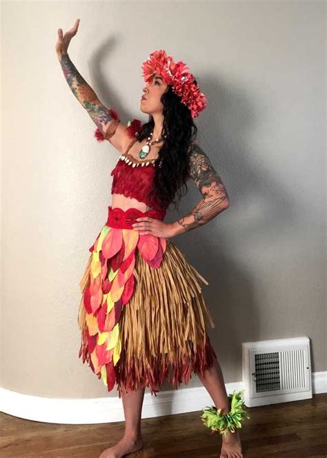 Moana Cosplay Self Luau Outfits Moana Cosplay Hawaiian Costume