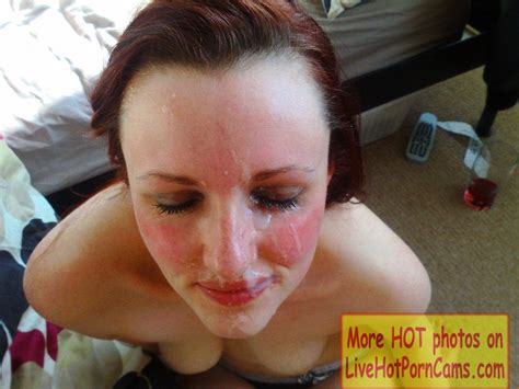 Cum Splattered All Over This Milfs Face On