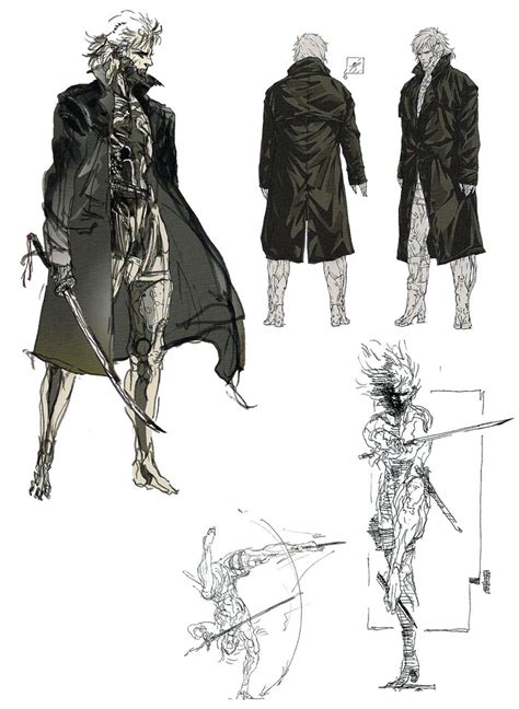 Raiden Coat Concept Art Metal Gear Solid 4 Art Gallery Metal Gear