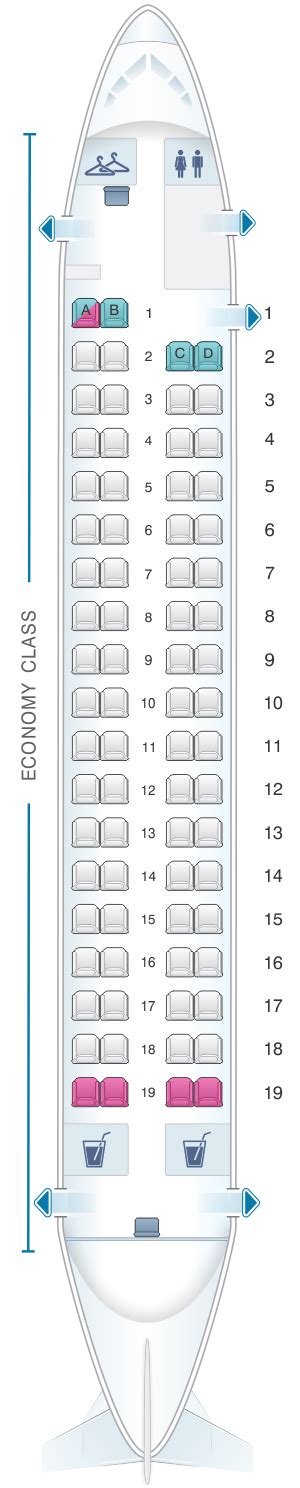 Seat Map Qantas Airways Bombardier Dash 8 Q400