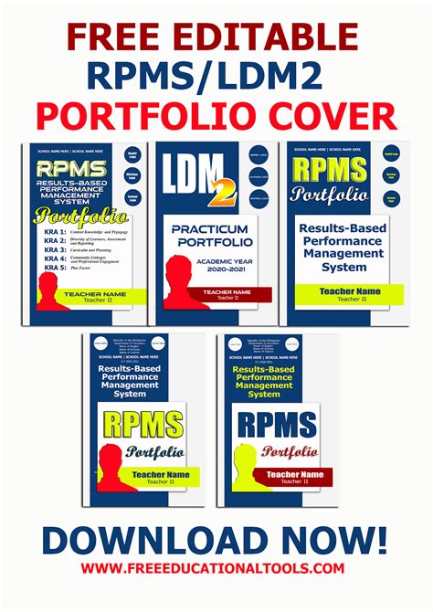 Download Free Editable Cover For Rpms Ldm 2 Portfolio Sy 2021 Zohal
