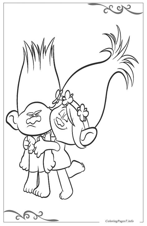 trolls  printable coloring pages  children
