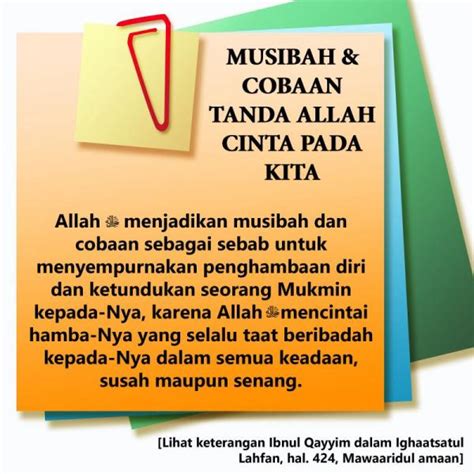 Ujian Dan Musibah Tanda Allah Cinta Nasihat Sahabat