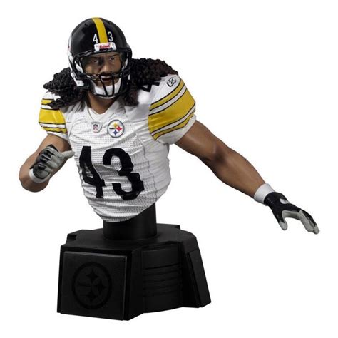 Pittsburgh Steelers 43 Troy Polamalu Away Bust Figurine
