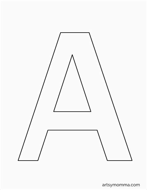 Letter A Template Free Printable Printable Templates