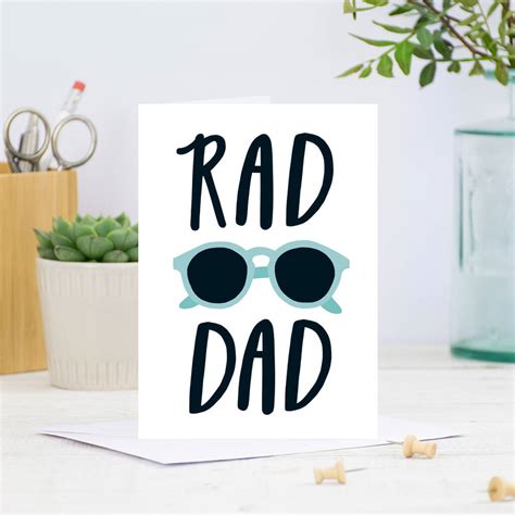 Rad Dad Fathers Day Card By Sadler Jones