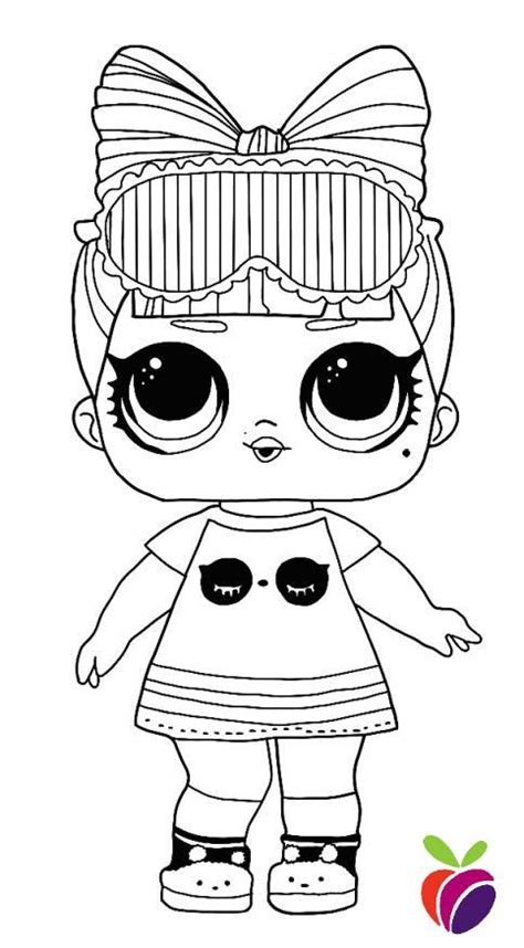 Lol Surprise Sparkle Series Coloring Page Snuggle Babe Cool
