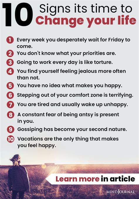 10 Signs Its Time To Change Your Life