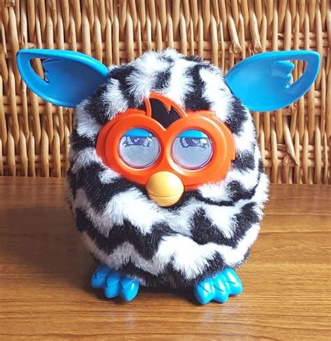 Furby Boom Sweet Plush Interactive Electronic Pet Toy Black And White