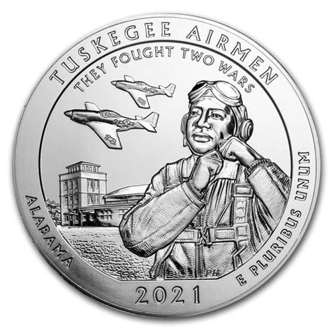 2021 5 Oz Quarter Atb Tuskegee Airmen National Historic Site Al Silver