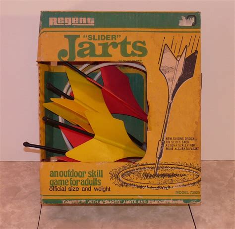 Vintage Regent Slider Jarts Lawn Darts Set In Box Etsy