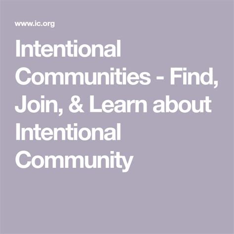 intentional communities find join and learn about intentional community