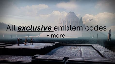 Destiny 2s All Exclusive Emblem Codes Youtube