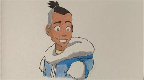 Drawing Sokka Avatar The Last Airbender Time Lapse Drawing Youtube