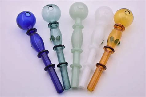 5 5inch Colorful Pyrex Glass Oil Burner Pipes Colorful Glass Smoking Pipes New Arrivals Smoking