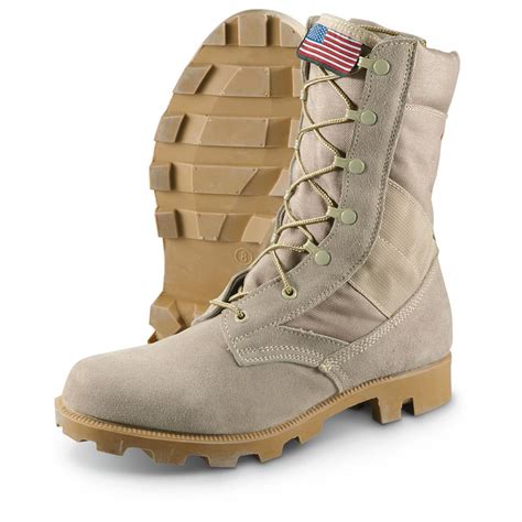 New Us Military Surplus Side Zip Desert Boots 622849 Combat