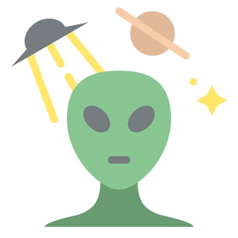 Alien Iconixar Flat Icon