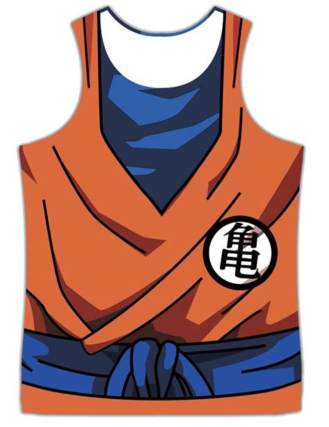 Once you know your body measurements, consult the size chart for actual item measurements to determine which size you should purchase. Goku Tank - Novelty Force - Visit now for 3D Dragon Ball ...